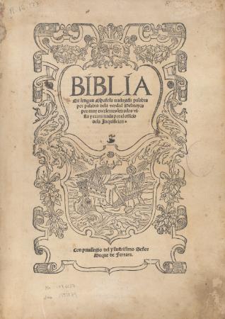 Imagen Biblia de Ferrara