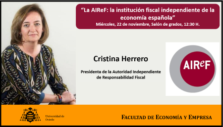 Imagen Conferencia de Cristina Herrero 'La AIReF: la institución fiscal...
