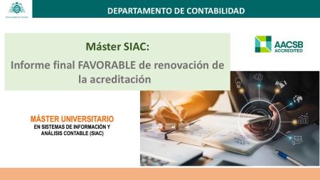 Imagen MASTER SIAC - INFORME FAVORABLE ACREDITACIÓN