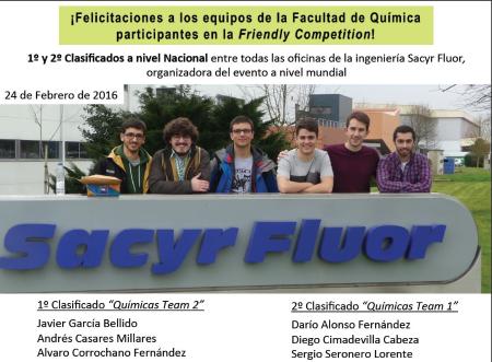 Imagen Dos grupos de estudiantes de la Facultad de Química de la Universidad de...